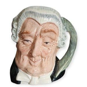 Vintage 1958 Royal Doulton D6504 THE LAWYER Toby Mug  4"
